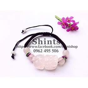 Vòng tay tỳ hưu hồng thắt chỉ