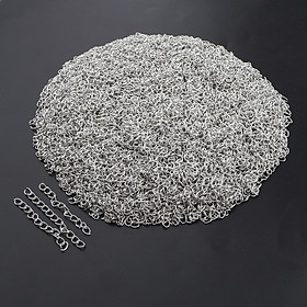 1000pcs 5cm DIY Beads Chain Decor Bracelet Crafts Making Material silver