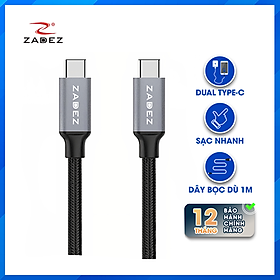 Cáp Dual USB-C Zadez ZCC-325 - Hàng Chính Hãng