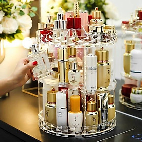 Kệ đựng mỹ phẩm xoay tròn meka hàng đẹp