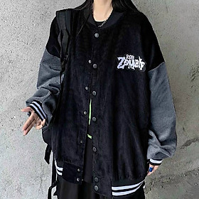 áo khoác nhung kiểu bomber unisex mới về logo in hàng quảng châu,dành cho nam nữ chất dày dặn Form Rộng Ulzzang, Áo khoác chống nắng nữ / Á khoác nhung nữ, áo nhung / áo khoác nữ form rộng vải nhung dày mịn ko xù ko nhăn