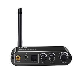 Bộ chuyển đổi âm thanh quang T01– Điều khiển từ xa Treble, Bass, Volume có Bluetooth