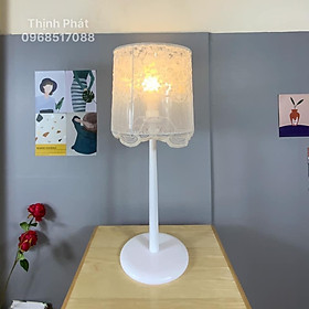 Mua Đèn bàn gỗ hoa tuyết trắng - DENTHINHPHAT