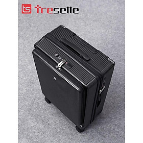 Mua  SIZE 24 INCH  Vali khóa kéo cao cấp nhập khẩu Hàn Quốc 2029 Tresette Có Ngăn Đựng Latop Vân Dọc Sang Trọng