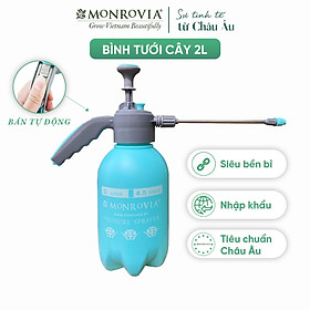 Mua Bình xịt tưới cây MONROVIA 2 lít  bán tự động  phun sương tưới cây cảnh  vòi dài  tặng vòi ngắn  màu xanh  tiêu chuẩn Châu Âu