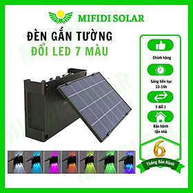 Đèn Led 7 Màu Dạng Gắn Tường MIFIDI Năng Lượng Mặt Trời DRT7M