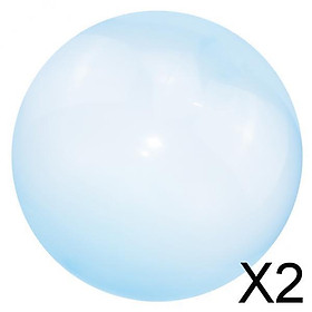 2xInflatable Bubble Ball Super Stretch Bubbles Balloon Outdoor Party Blue L