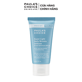 Kem chống nắng đa năng siêu nhẹ không bết dính Paula’s Choice Resist Super -Light Daily Wrinkle Defense SPF30 60ml