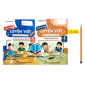 Sách - Combo Luyện Viết Tăng Cường 1 Vở Hạ Cỡ Chữ Tròn Li + Theo Nội Dung Vở Tập Viết ( kết nối )