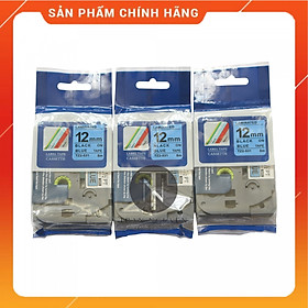 [Combo 3 Hộp] Nhãn In đa lớp Tz2-531 - Đen nền Dương 12mm x 8m - Hàng nhập khẩu