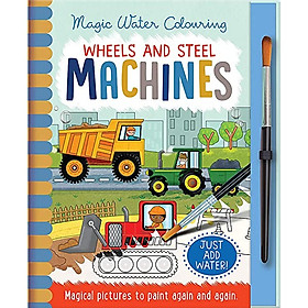 Ảnh bìa Sách thiếu nhi Tiếng Anh: Wheels and Steel - Machines