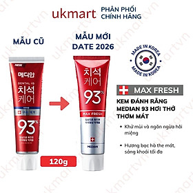Kem Đánh Răng Hàn Quốc Trắng Răng MEDIAN DENTAL IQ 93% 120g