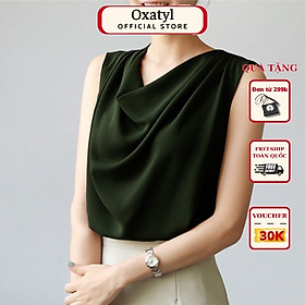 Áo Sơ MI cổ Đổ Oxatyl M234 Sang Trọng Sát Nách