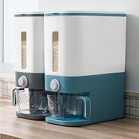 Thùng Đựng Gạo Thông Minh Cao Cấp 5kg - 10kg - 12kg - Thùng Gạo Thông Minh Nhà Bếp Kèm Cốc Đong Gạo, Thiết Kế Hiện Đại, Chất Liệu ABS &PP An Toàn Chống Nước, Chống Ẩm Mốc, Chống Mối Mọt 
