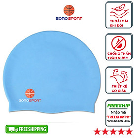 Nón bơi Boro silicone chống thấm ướt BORO SPORT