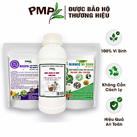 Combo chế phẩm vi sinh trừ bệnh, trừ sâu PMP cho rau sạch, hoa, cây cảnh (Biomic & Killpa & Mật gỉ đường)