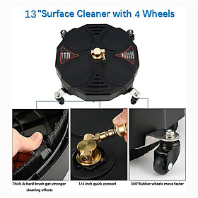 13'' Pressure Washer Surface Cleaner Rotary Surface Cleaner for Patio Decks