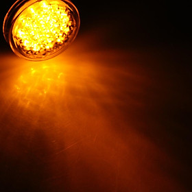 Motorcycle Round 20 LED Amber Turn Signal Indicator Light Blinker Orange Lens for Harley