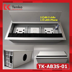 Mua Hộp Điện Âm Bàn Cho Phòng Họp - Văn Phòng - Phòng Làm Việc Thương Hiệu Nhật Tenko TK-AB3S-01