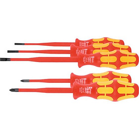 Mua Bộ Tuốc-nơ-vít Dẹp Và Phillips Dáng Slim Cách Điện 1000v Wera Kraftform 667230 3/2 Gồm 5 Cây - Hàng Chính Hãng 100% từ Đức