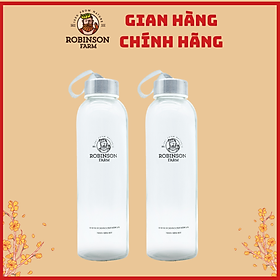 Bình Nước Thủy Tinh Robinson Farm 500ml có dây xách