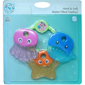 Bộ 2 sản phẩm ngặm nướu hình sinh vật biện AM33108 và xúc xắc cầm tay cho bé AM33111 - AMI Thái Lan.