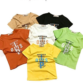 Áo thun bé trai MQ kids cotton 100% co giãn 4 chiều, vải mềm mát ko đổ lông