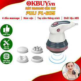 Máy massage bụng cầm tay 4 đầu hồng ngoại Puli PL-605 - Cơ
