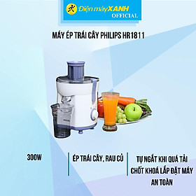 Mua Máy ép trái cây Philips HR1811 - Hàng Chính Hãng