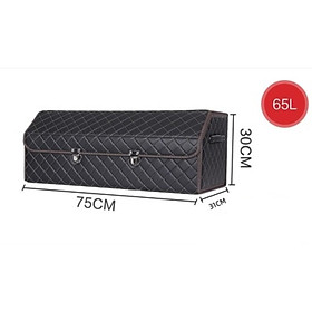 Thùng đựng đồ bọc da gập gọn phiên bản có khoá hàng cao cấp bền đẹp đa năng, hộp đựng quần áo chứa đồ đạc trên xe