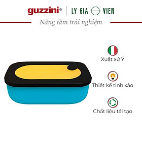 Hộp Đựng Cơm Trưa Thiết Kế Có Ngăn Guzzini Store & Go Lunchbox With Case - Thân Thiện Với Lò Vi Sóng & Máy Rửa Chén - Nắp Được Thiết Kế 2 Lớp Chống Rò Rỉ