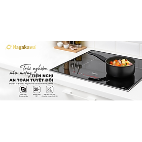 Mua Bếp 3 lò điện từ cao cấp Nagakawa UltraSlim NK3C08MB - Made in Malaysia - Bảo hành 5 năm- hàng chính hãng