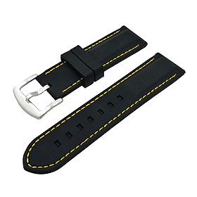Silicone Rubber Waterproof Sport  Strap Replacement Wristband 26mm