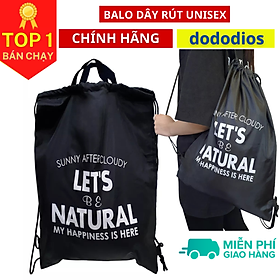 Balo dây rút unisex, Balo dây rút gấp gọn, vải dù chống thấm nước, Balo dây rút unisex, túi gấp, túi dây rút - vải dù chống thấm nước - Chính hãng dododios