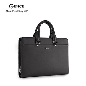 Cặp Xách Nam Công Sở Gence Da Bò Taiga Cao Cấp CGL09 Khóa Số