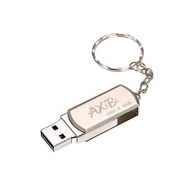Ổ đĩa flash USB USB2.0 Mini Portable U Disk 64GB Mặt dây chuyền Ô tô Pen Drive Silver cho PC Laptop -Size