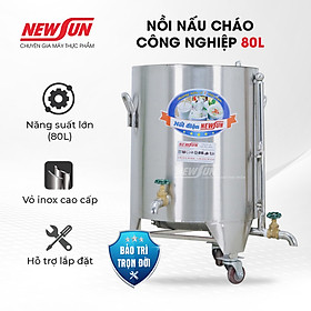 Nồi Nấu Cháo Công Nghiệp 80L