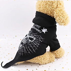 ÁO HÓA TRANG HALLOWEEN CHO CHÓ MÈO HÌNH ĐẦU LÂU SIÊU CHẤT, SIÊU NGỘ NGHĨNH VỚI NHIỀU KÍCH CỠ PHÙ HỢP CHO CHÓ MÈO TỪ 1KG ĐẾN 10KG – XUDAPET – SP000126