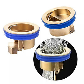 Nắp đậy cống thoát nước KG26 ngăn mùi hôi nhà tắm chống côn trùng bằng đồng kt 3.3cm đến 4.2cm- Hàng chính hãng - 1 cái
