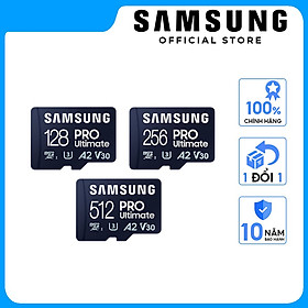 Mua Thẻ nhớ Samsung PRO Ultimate microSDXC UHS-I  Tốc độ đọc/ghi 200MB/s - 130MB/s  tương thích mọi thiết bị Hàng chính hãng