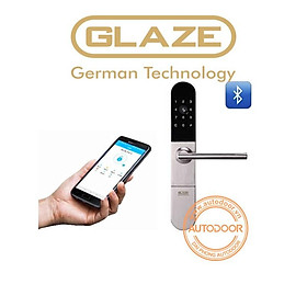 Khóa điện tử Bluetooth S202T - Glaze, mở khóa bằng Smartphone, mật khẩu chìa cơ cho cửa gỗ, nhôm, thép,...  Hàng chính hãng