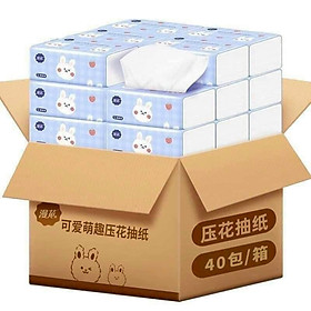 Mua Khăn Giấy Ăn Thỏ Trắng Siêu Dai  Siêu Mịn Cao Cấp - 1 Thùng (40 Gói)