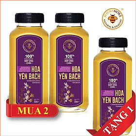 Bộ 2 chai Mật ong rừng Hoa Yên Bạch 500g Mật ong Tây Bắc