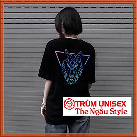 Áo Thun Nam Tay Lỡ form rộng - Áo thun Stee đen Thần Sói Hadex Phản Quang 7 màu aothununisex aophongnam