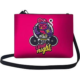 Túi Chéo Nữ In Hình Cú Up All Night - TUAA081 (24 x 17 cm)