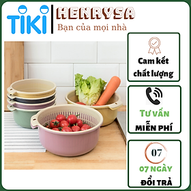 Mua Bộ thau rổ đa năng 2 trong 1 tiện dụng - Henrysa ( màu ngẫu nhiên)