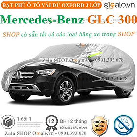 Bạt che phủ ô tô mercedes benz glc 300 3 lớp cao cấp - otoalo