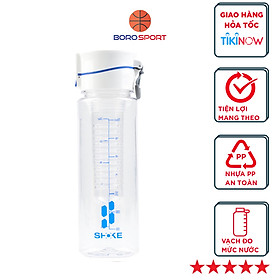 Bình nước thể thao tập gym có ngăn lọc đựng trái cây chất liệu TRITAN dung tích 800ml CLEACCO dòng SHOKE - Hàng chính hãng