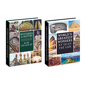 Combo 2 Cuốn Sách Bách Khoa Toàn Thư - Kỳ Quan Thế Giới, Bí Ẩn Của Lịch Sử- Tổng Hợp Kiến Thức Về Lịch Sử, Địa Lý, Du Lịch Khám Phá Thế Giới - Á Châu Books Bìa Cứng, In Màu