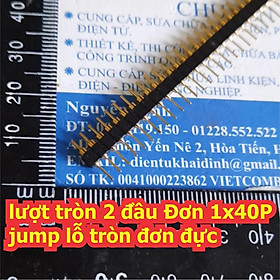2 cái lượt tròn 2 đầu Đơn 1x40P jump lỗ tròn đơn đực  KDE0481